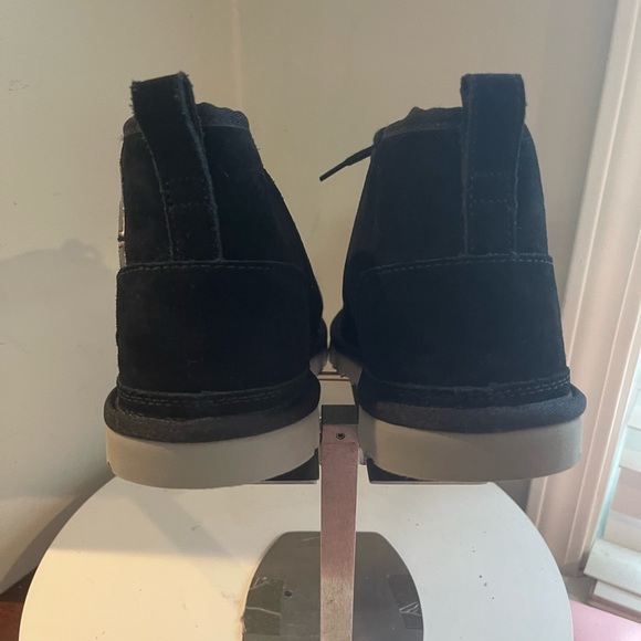 UGG MEN'S NEUMEL GRAPHIC OUTLINE BOOT - BLACK/GREY SUEDE size 14 - Picture 6 of 12